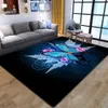 Tapis Rêve Violet Motif Papillon Tapis pour Salon Chambre Tapis Chambre Enfant Tapis de Jeu Impression 3D Enfants Tapis de Jeu R230726