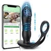 Vibromasseurs App Control Télescopique Prostate Massager Hip Anal Vibrator Male Sex toy 230719