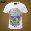 Plein Bear T-shirt Mens Designer Tshirts Brand Clothing Rhinestone PP Skulls Men t-shirt rund hals ss hawaii hip hop tshirt topp tees 1618