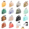 Charms Natural Skl Stone Carved Mini Scpture Pendant Grave Orecchino Crystal Healing Reiki Gemstone Jewelry Fai da te all'ingrosso Drop Dhgarden Dhcqu