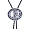 Bolo Ties Western Arabesque Antique Silver Riding Boots Bolo Tie HKD230719