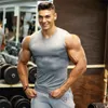 Herrtankstoppar män tätt tank top herrar gym fitness väst muskel sport fritid jogging träning ärmlös skjorta 230720