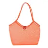 Kopplingspåsar Fishnet Mesh Hollow Beach Bag Bekväm utfällbar stor kapacitet transparent lättvikt