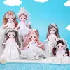 Bebekler 6pcs bjd Set Hediye Kutusu Kız Prenses Bebek 16cm Çocuklar Ev Oyuncak BJD 230719