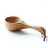 Spoons Wooden Salt Scoop For Bath Sauna Water Rice Spoon Beans Multipurpose Gourd Ladle Tableware Kitchen Utensil