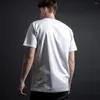 Herren T-Shirts WSFEC S-4XL Übergroßes Hemd Männer Kleidung Solides Schädelmuster Kurzarm Baumwolle Lose Outdoor-Sport Lässiges Grafik-T-Shirt