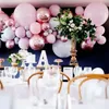 Macaron Balloons Arch Kit Pink Latex Baloons Oro rosa Confetti Ballon Ghirlanda Matrimonio Compleanno Decorazioni per feste Forniture per baby shower F247T