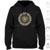 Hoodies voor heren Hoorns van Odin Noorse triskelion met runen Lange mouw Paganism Gods Fenrir