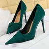 Sandaler BIGTREE SHOES PUMPS Women New Designer Bow-Knot High Heels Elegant Banket klackar Kvinnor Sexiga festskor stor storlek 42 43 L230720