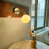 Vägglampa jmzm retro keramisk ljus lyxig inomhus dekoration led trappa för vardagsrum sovrum studie gång el bar