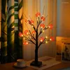 Cordes LED branche veilleuse Halloween cadeau citrouille chauve-souris bouleau arbre chambre chevet décoration