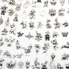 Assortiti 100 Disegni Charms Animali Gatto Maiale Orso Uccello Serpente Cavallo Cane Scoiattolo Cigno Ciondolo Bue Per Collana Braccialetto Fai Da Te Jewelr211Y