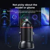 Outros Carregadores de Baterias 100W USB Car Charger Fast for Honor Huawei OPPO QC3.0 SCP AFC Mini PD Type C Car Charger Adapter for iPhone Samsung x0720