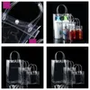 Envoltura de regalo 10 Unids Bolsas de plástico de PVC con asas Empaquetado de vino Bolso transparente Favores de fiesta Bolsa Moda Pp Button1 Drop Delivery Home Ga Dhcx0