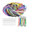 Charm Bracelets Pack Of 200 Chains DIY Bracelet Plastic 20 Color With 10 Snaps And Key Rings