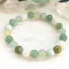 MG0874 Novo Design Verde Aventurina Prehnite Pulseira Feminina Africana Turquesa Moonstone Energy Power Bracelet234s