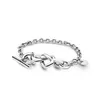 Bracelet en forme de coeur classique personnalisé design de luxe tempérament en argent sterling 925 avec boîte adaptée aux dames Pandora br270d