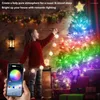 سلاسل USB LED سلسلة ضوء التطبيق Bluetooth متوافق مع معالجة WS2812B SK6812 IC Pixels Fairy Lights for Christmas Tree10m 20M