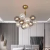 Hängslampor Sandyha Modern Crystal Lampara Salon Design Chandelier Living Matsal inomhus Colgantes Para Techo Led Hanging Light