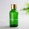 440pcs 30ml Green Glass Dropper Bottle 30 ml with Black Silver Gold Caps 1OZ Glass Cosmetic Bottles Fwrrp