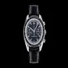 OM Men's Watch Orologio di Lusso 316L Stal Case 9900 Mocical Movement Mat Dial Ceramic Kołnierz Watche Super LU250L