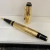 YAMALANG Caneta de luxo de alta qualidade, superfície de desenho de metal, canetas esferográficas e canetas de tinta-tinteiro de marca clássica escolar315m