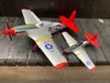 Vliegtuigen Modle Large 29 5 "750mm P51 P51D Mustang Remote Control 4ch 2Battery Aerobatic Brushless RC -vlak voor professional 230719