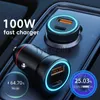 Outros Carregadores de Baterias 100W USB Car Charger Fast for Honor Huawei OPPO QC3.0 SCP AFC Mini PD Type C Car Charger Adapter for iPhone Samsung x0720