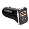 18W 2.4A PD USB Dual Ports Car Charger Auto Power Adapters For Ipad Iphone 12 13 14 Pro Max Huawei Xiaomi Android phone With Retail Box