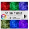 Luz noturna para crianças presente com sensor de toque colorido quarto luz noturna anime caçador x caçador luz de decoração legal lâmpada 3d Hisoka Gadgets242R