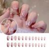 Faux Ongles Léger 1 Set Bonne Presse Sur Faux Avec Colle Manucure Conception Attrayant Artificiel Inoffensif Ongles Fournitures