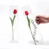 Opakowanie prezentów 1PC Przenośne przezroczyste pudełko kwiatowe Kreatywny Trójkąt Pakiet Prezenta