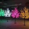 LED مصطنع الكرز أزهار الأشجار ضوء عيد الميلاد ضوء 1248pcs المصابيح LED 2M 6 5ft