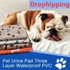 Imperméable à l'eau pour animaux de compagnie tapis de pipi lit pour chien pour chien tampons d'urine chiot tapis de pipi tapis de refroidissement réutilisable couche pour animaux de compagnie tampons d'urine #3324Y