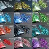 Nail Glitter 1kg1000g holografisk hexagon glittrar pulver blandning y bulk paljetter diy symfoni konst polska flingor dekorationer 230719