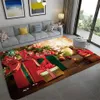 Tapijten 2022 Kerstmis en Nieuwjaar Decoratief tapijt Antislip decoratieve matten voor de woonkamer Slaapkamer en bank Tapis Chambre R230731