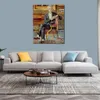 Handgemaakte moderne abstracte canvas kunst portret van Victor Chocquet Paul Cezanne schilderij figuur hoge kwaliteit