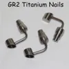 90 bucket titanium nail 10mm 14mm 18mm male female gr2 titanium nail dabber for oil dab rigs glass bong smoking water pipes199T