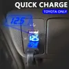 Other Batteries Chargers Dual USB QC Car Socket Charger For Mobile Phone 12-24V Voltmeter For Toyota Quick Charge 4.2A Dual USB New Power Adapter x0720
