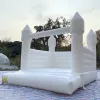 4.5x4.5 15x15ft full PVC Modern kids adult inflatable white bounce house Commercial grade PVC bouncy castle