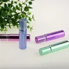 Mélange de placage 4 couleurs 10ml Roll on Glass Bottles Huile Essentielle Steel Metal Roller Ball pour Eliquid Oil Makeup Skin Care Portable For Tra Uqlp