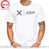 Erkekler tişörtleri moda yırtılma moun sikke hediye gömlek xrp kripto para birimi adam camiseta erkekler tişört yetişkin