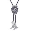 Bolo Ties Stivale da cavaliere indiano vento nazionale Bolo Tie HKD230719