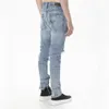 Whole Boots Jeans Mens jeans rasgados para homens Zíper inferior Jeans skinny Men MY569278M