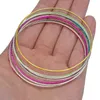 10pcsSet Fashionable Iron Alloy Metal multicolor Wire Bracelet Charm Bracelet female Accessory Lady Jewelry findings women Gift L230704