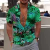 Mens Casual Shirts Zomer Aloha shirt Oversized 3D Print Straat Kleding Top Bloem Patroon Y2k Luxe Kostuum Designer 230720