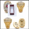 Três anéis de pedra 2020-2021 Tampa Bay Buccanee Championship Ring Display Box Souvenir Fan Men Gift Tamanho inteiro 8-14178m