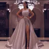 Nouvelle jupe détachable robes de bal 2020 ruban paillettes une épaule sexy haute fente robes de soirée formelles, plus la taille fête gala Gow225p