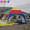 8m airblow rainbow color giant inflatable spider dome tent with 6 beams large outdoor lawn marquee for event158n