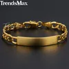 Trendsmax Baby Armband Gold Filled Figaro Chain Smooth Bangle Link ID Armband Voor Baby Kind Jongens Meisjes 5mm 11 5cm KGBM102790